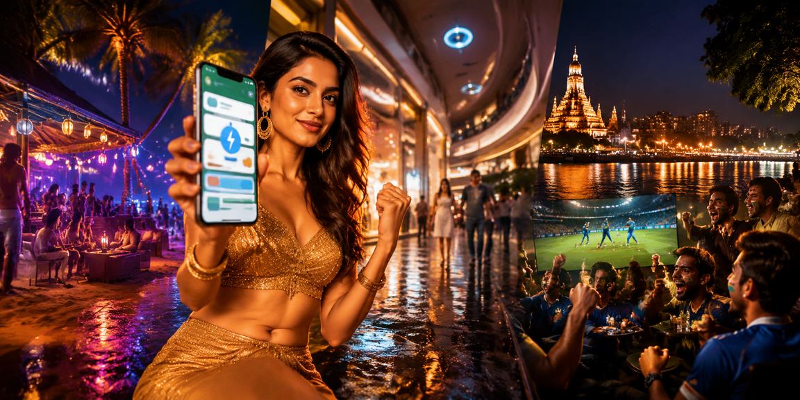 Mobile payment process for VIP account deposit on Goa beach