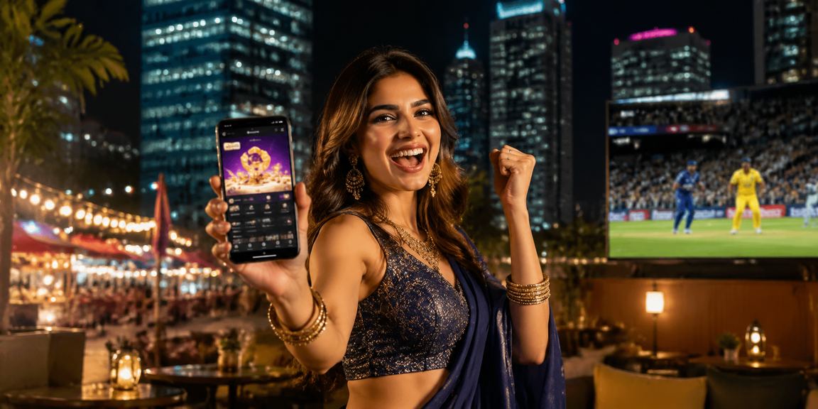 India night market with mobile payment and betting user